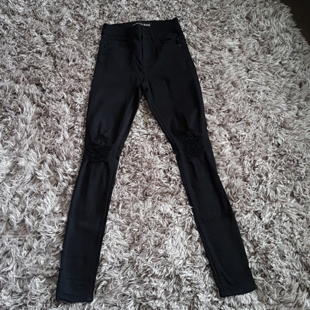 Express high rise jean legging size 0
